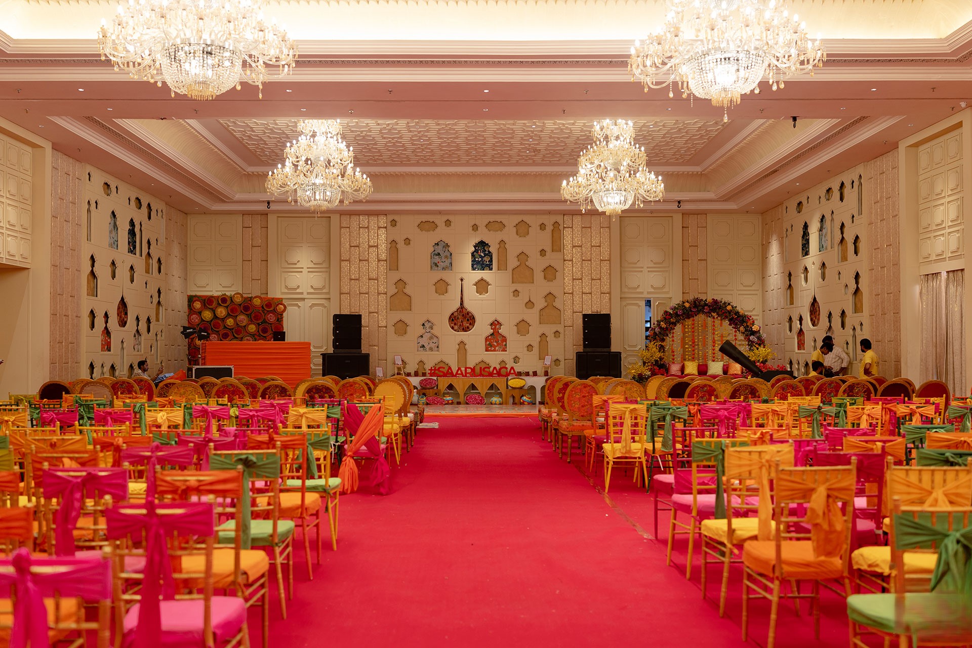 Destination wedding budget planning with venue, décor, catering and guest accommodation