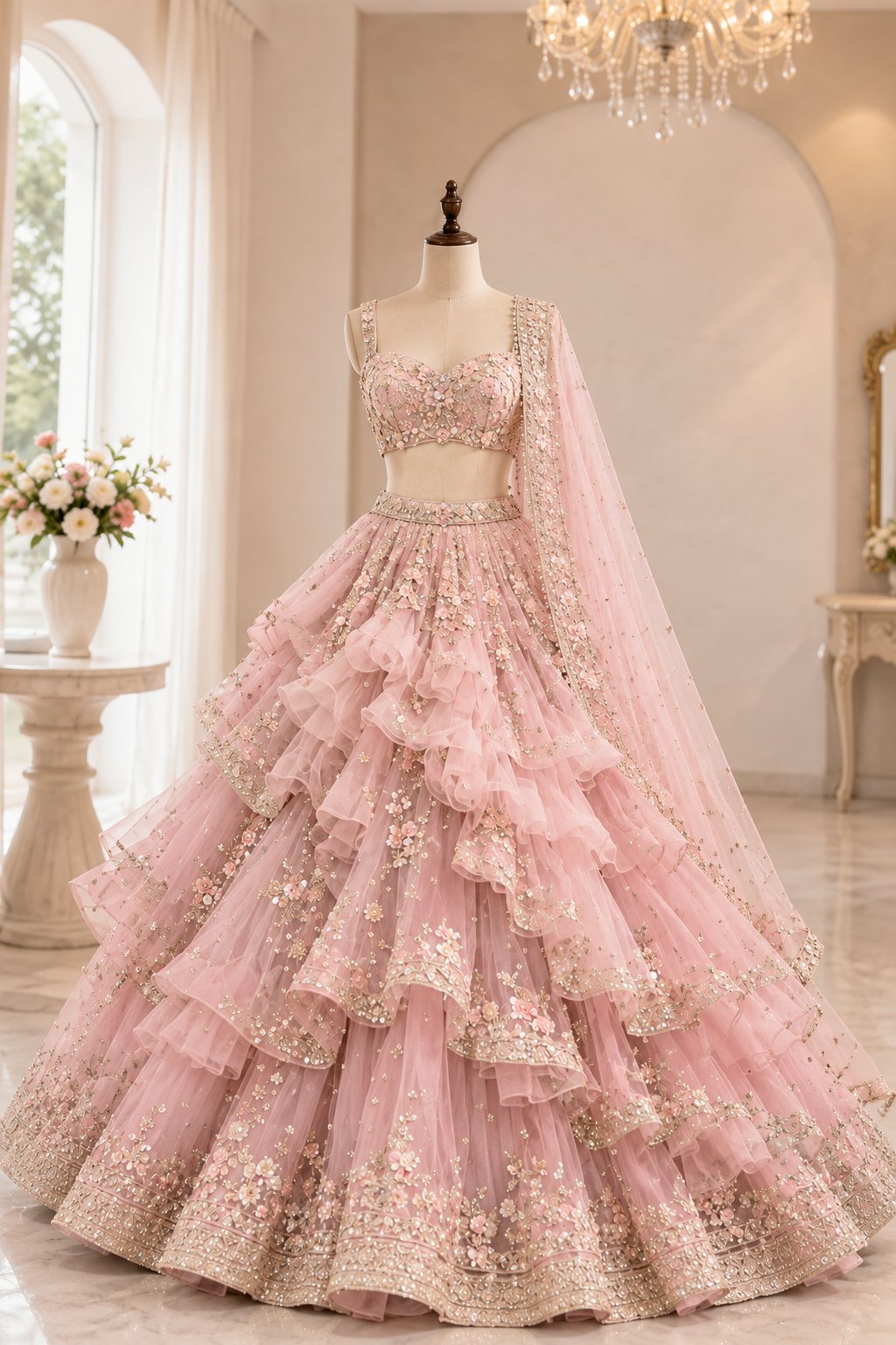 bridal lehenga for palace wedding