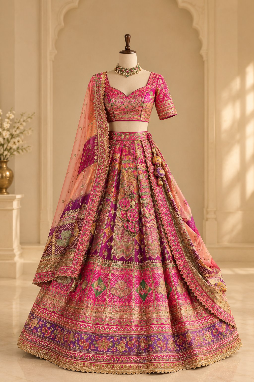 zardozi lehenga