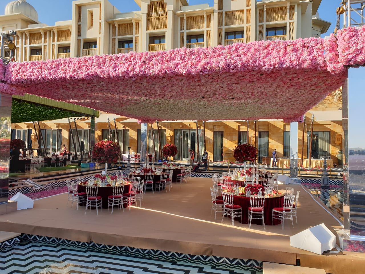 Guest transportation and hospitality planning for a Udaipur destination wedding