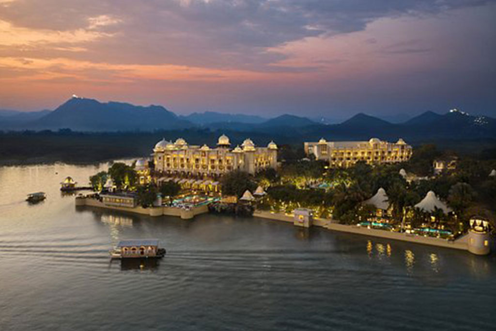 Leela Palace wedding venue Udaipur — royal palace facade
