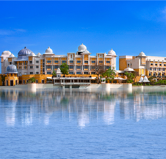 Leela Palace wedding venue Udaipur — royal palace facade 