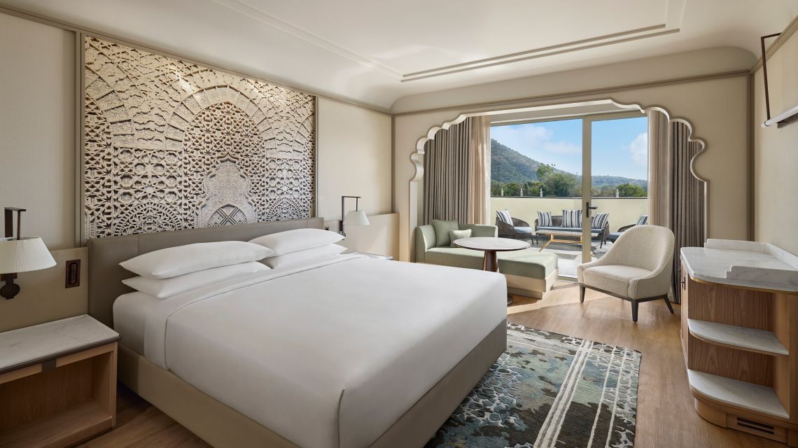 Udaipur Marriott Hotel Premium Room with Balcony 