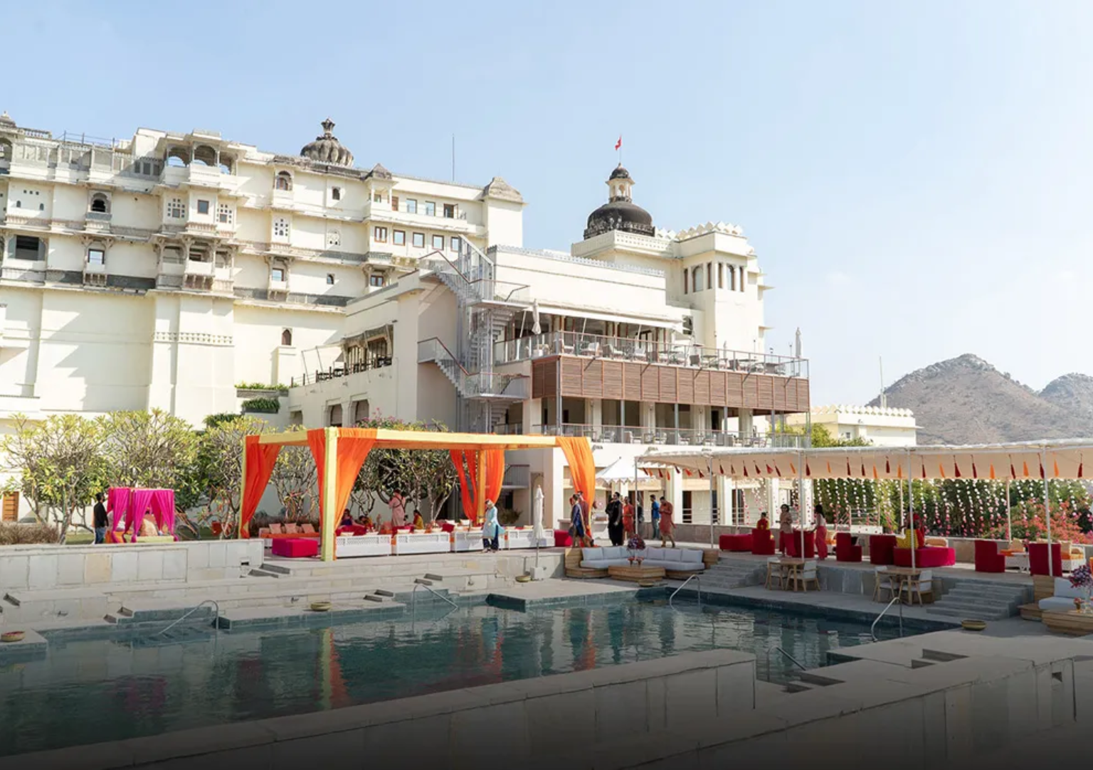 Raas Devigarh Wedding Venue Outdoor Poolside