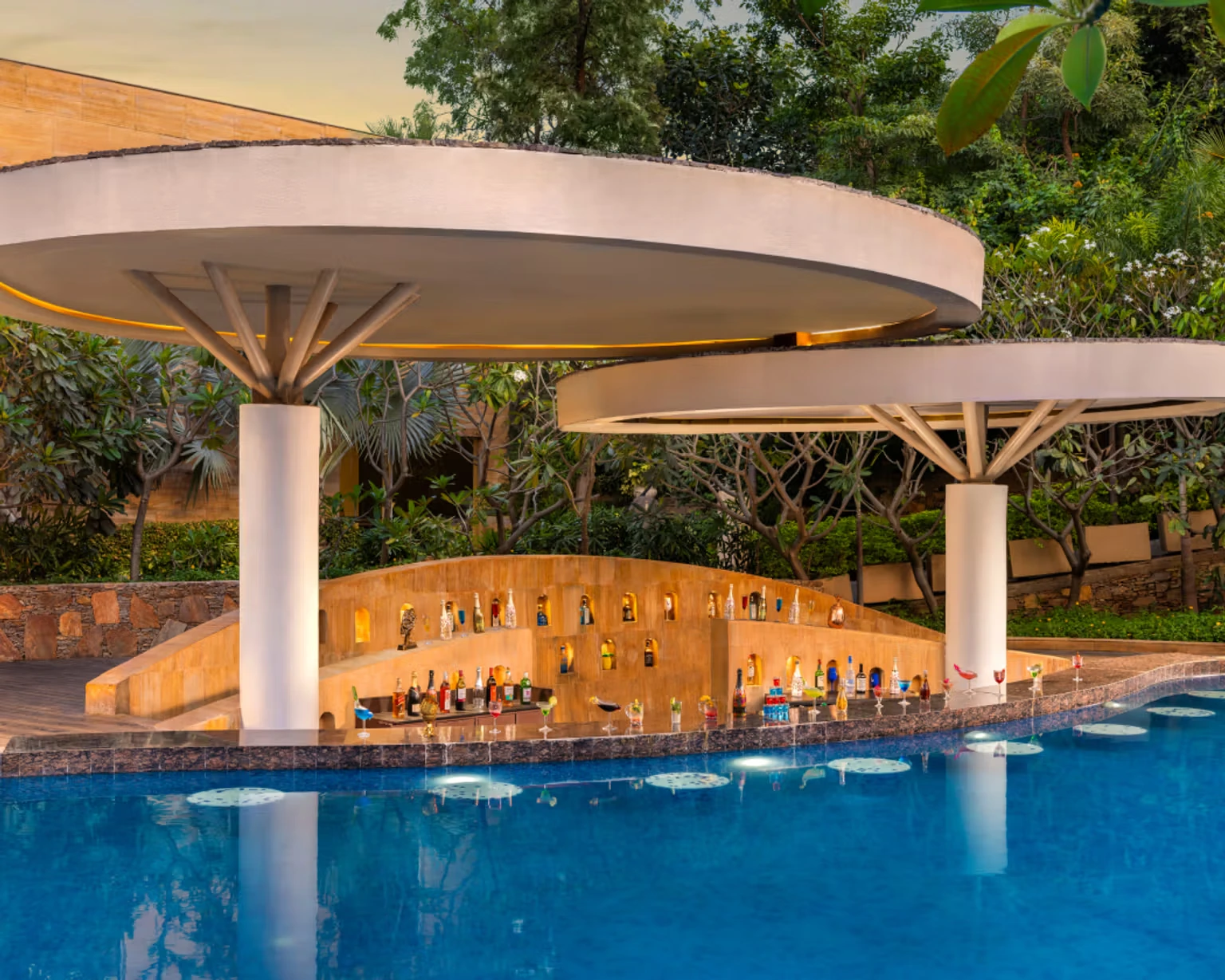 Taj Aravali Resort Pool Bar Restaurant
