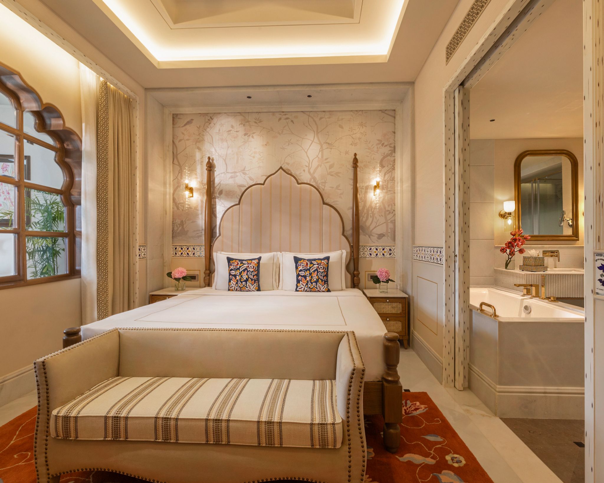Taj Lalit Bagh grand luxury suite with balcony Udaipur