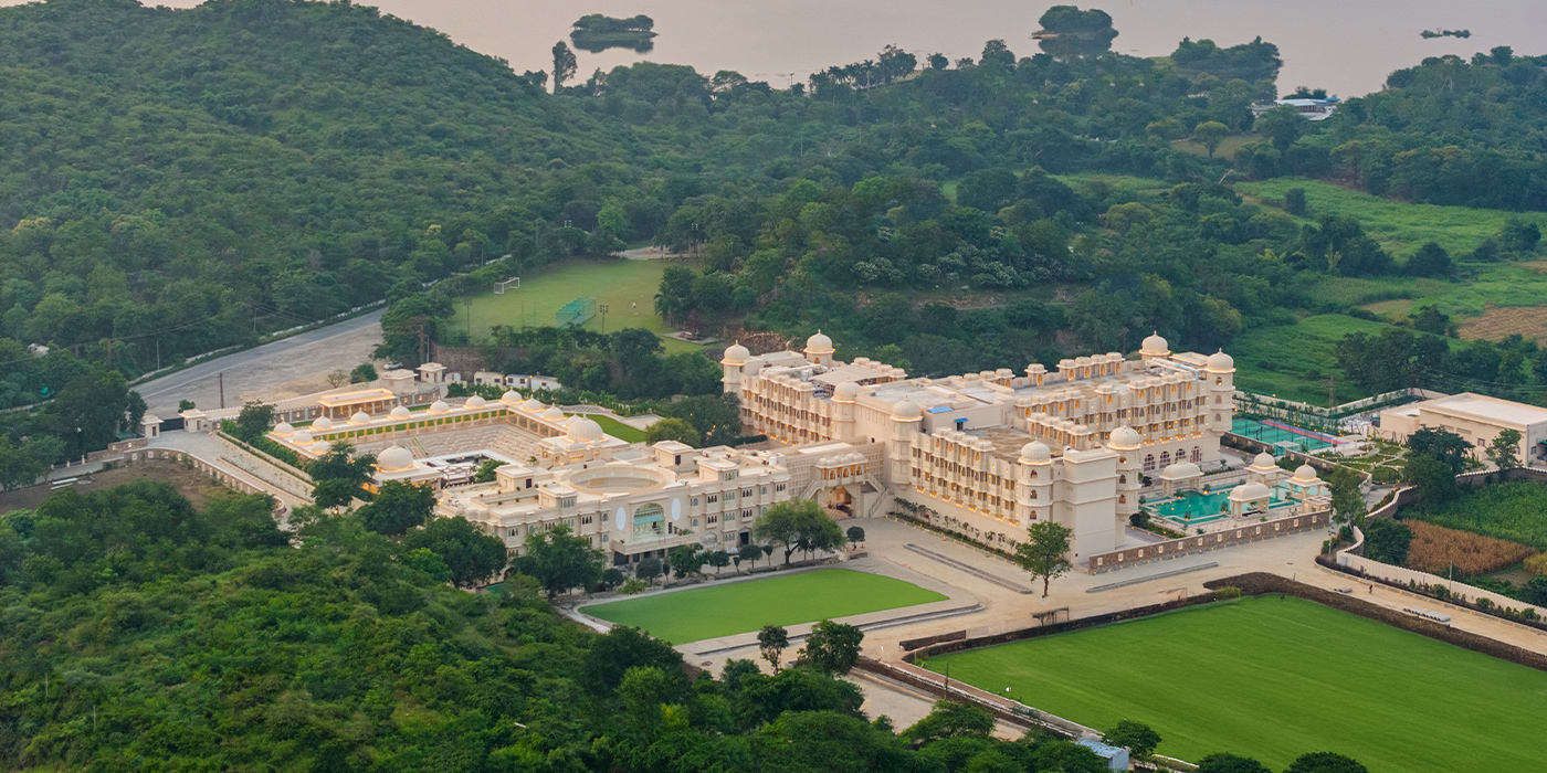 Wyndham Grand wedding venue Udaipur — royal palace facade